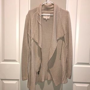 Rachel Roy Zip-Up Cardigan-Sand